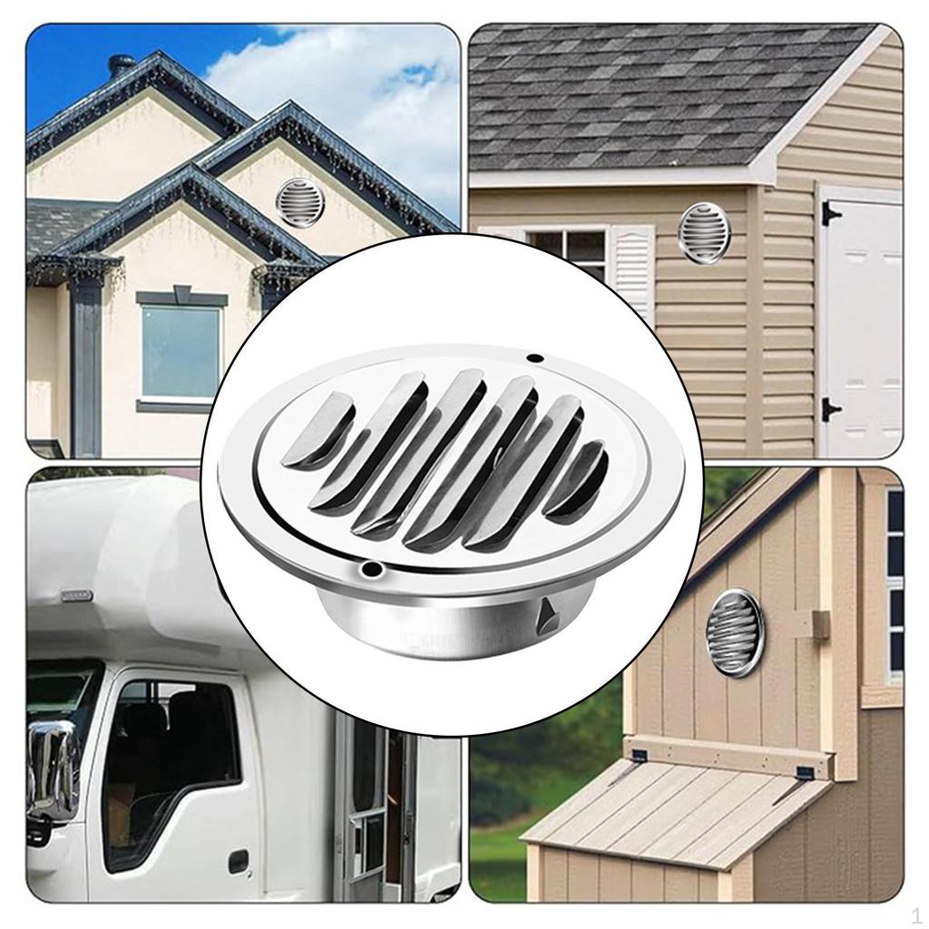 Air Vent Ducting Extractor with Mesh Screen Exhaust Outlet Grille Cover for Home Wall