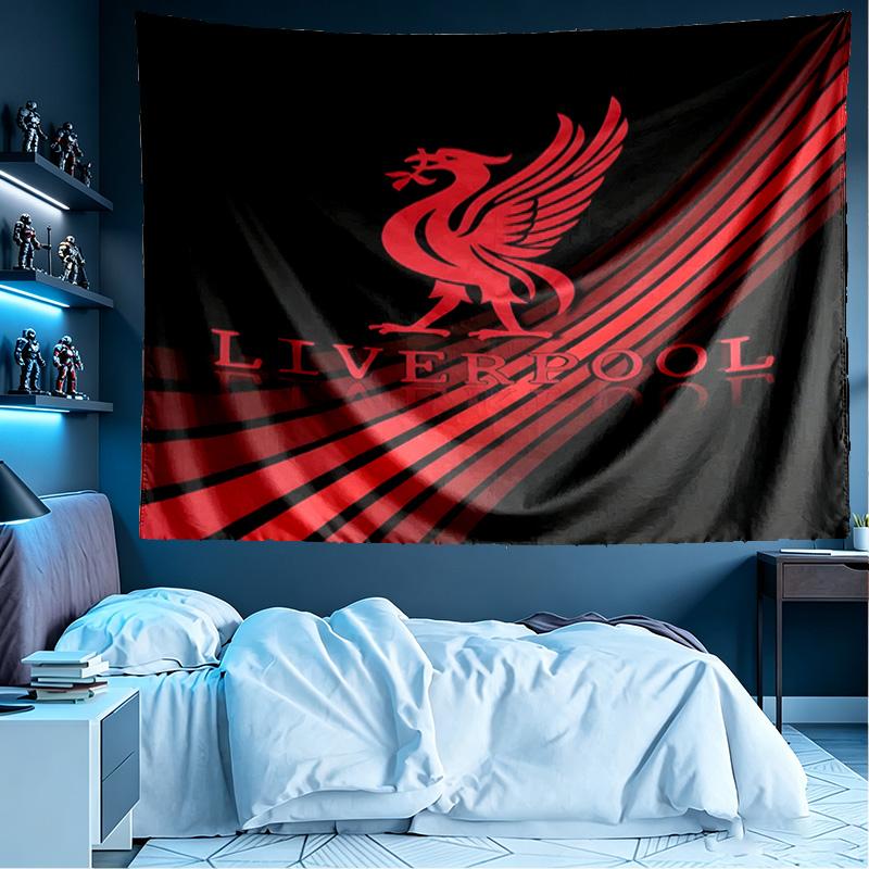 Liverpool F.C Print Tapestry, Lightweight Wall Hanging, for Bedroom, Dorm, Living Room, Home Art Decor - Birthday Christmas Gift for Friends
