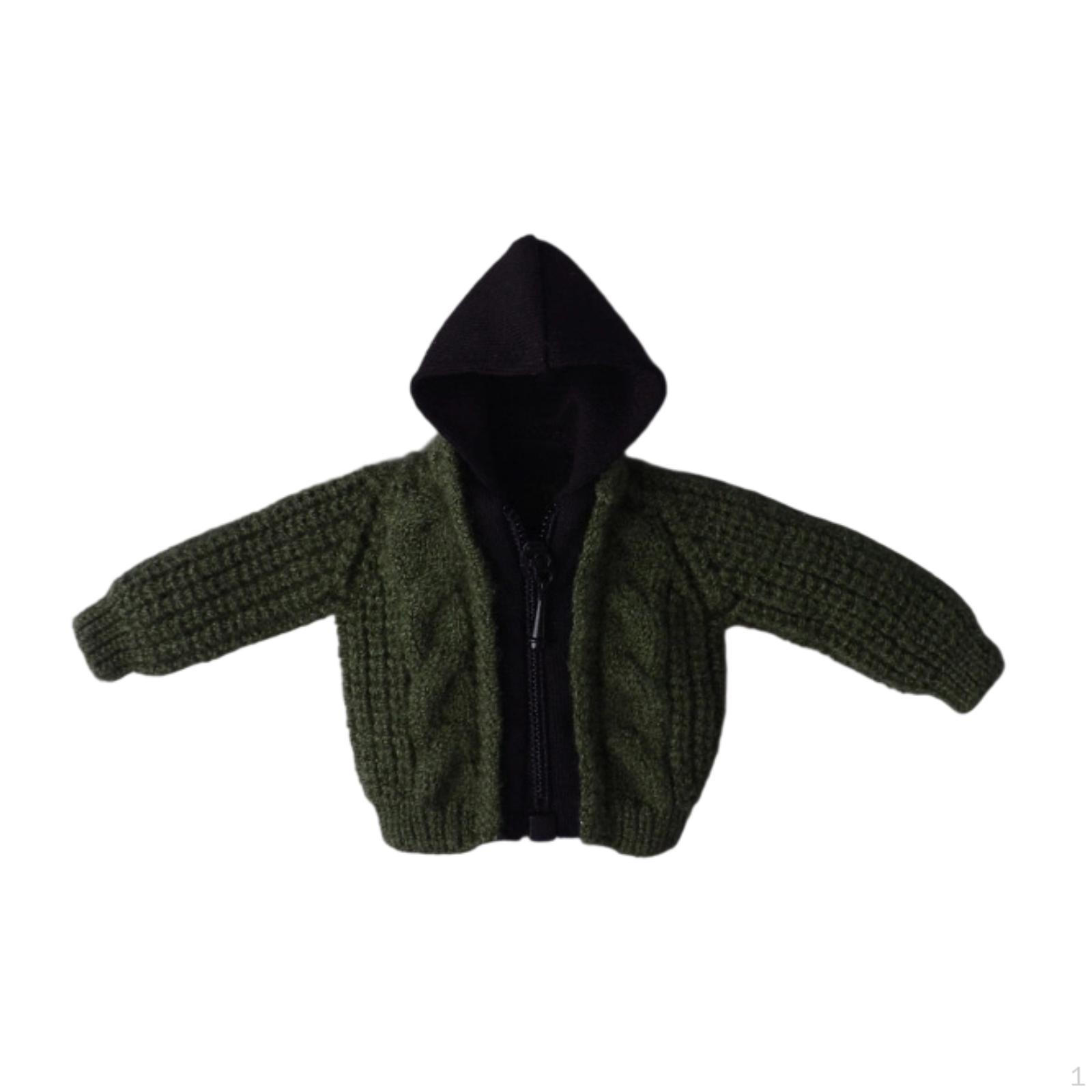 

1/12 Scale DIY Winter Sweater Toy for Kids Adults, Great As Gift, Cosplay, Decoration, Costume, зелений