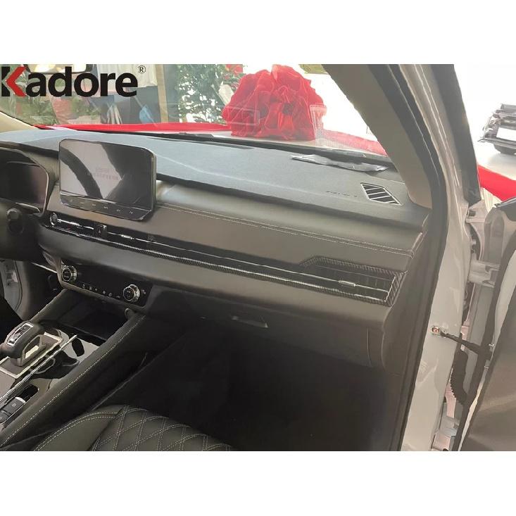 Car Center Console Dashboard Panel Cover Trim For Mitsubishi Outlander   2024 2025 Carbon Fiber Interior Accessories
