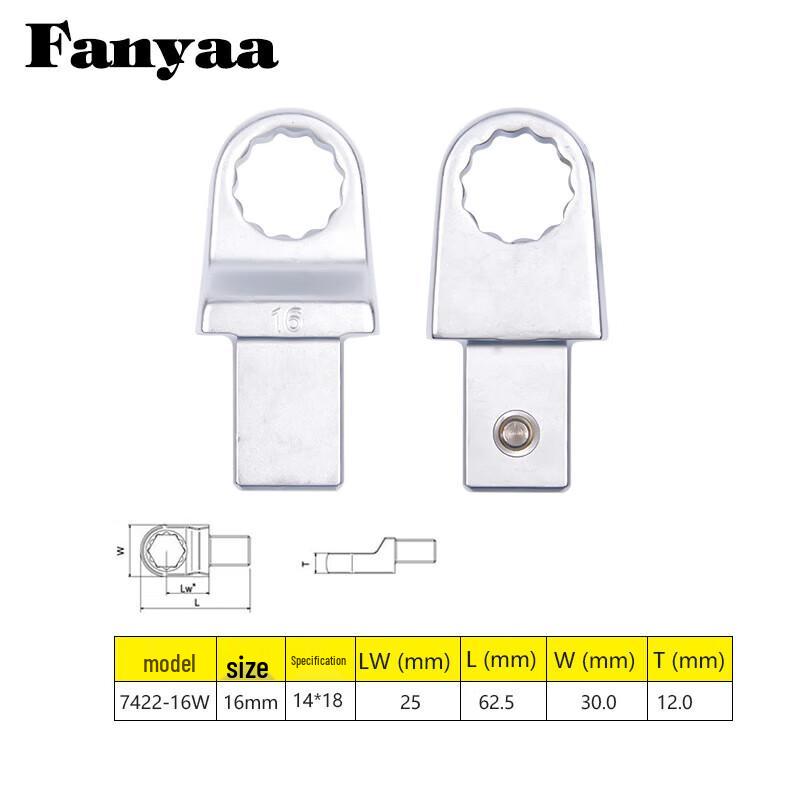 Fanyaa Torque Wrench Interchangeable Star Head