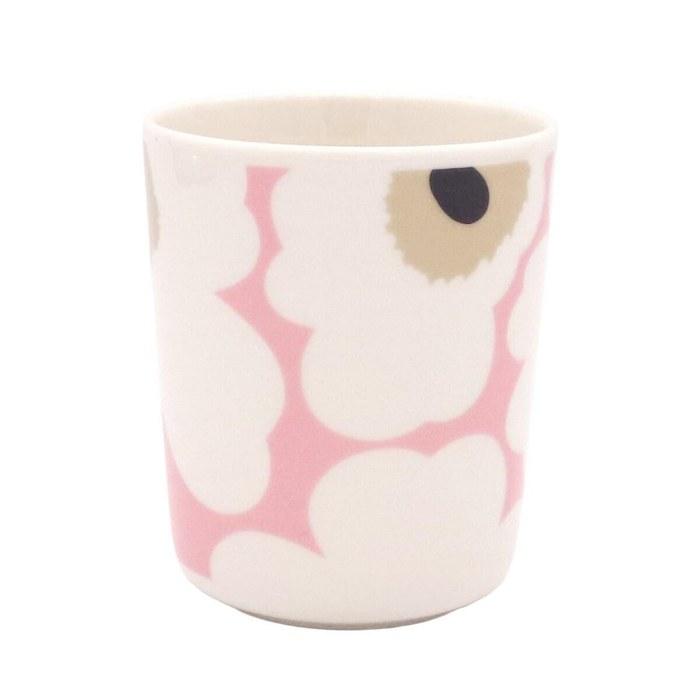 Marimekko Mug 250ml Unikko - Offwhite, Pink, Sand, Charcoal - 75266