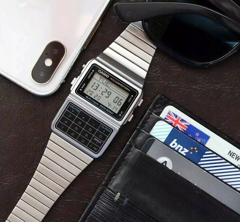 Casio DATA BANK Unisex Watch Silver Overseas Model Imported DBC-611-1DF [Watch]