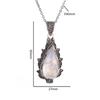 Eco Friendly Cubic Zirconia Teardrop Pendant Necklace Fashionable Personalized Versatile Jewelry Accessory For Women