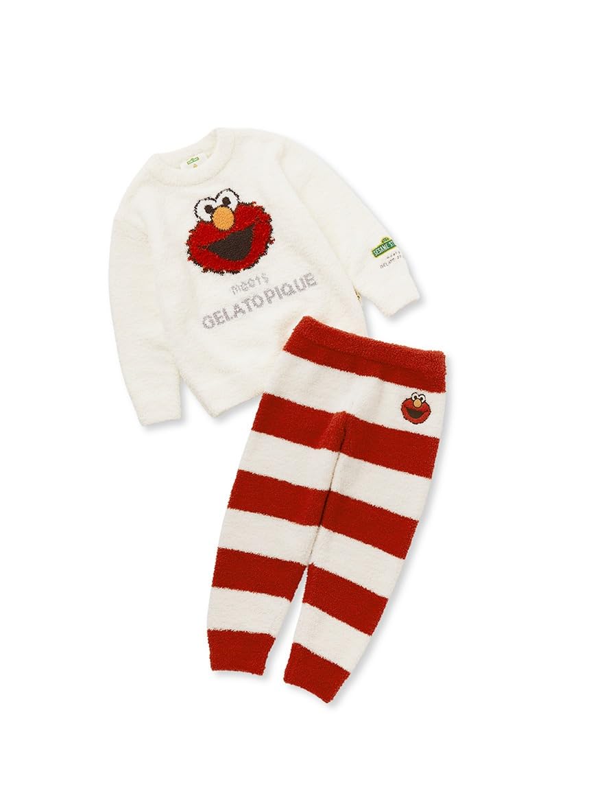 

Gelato Pique Sesame Street JQD Pullover Long Pants Size PKNT235409 Kids & Set, Red, 2XS,
