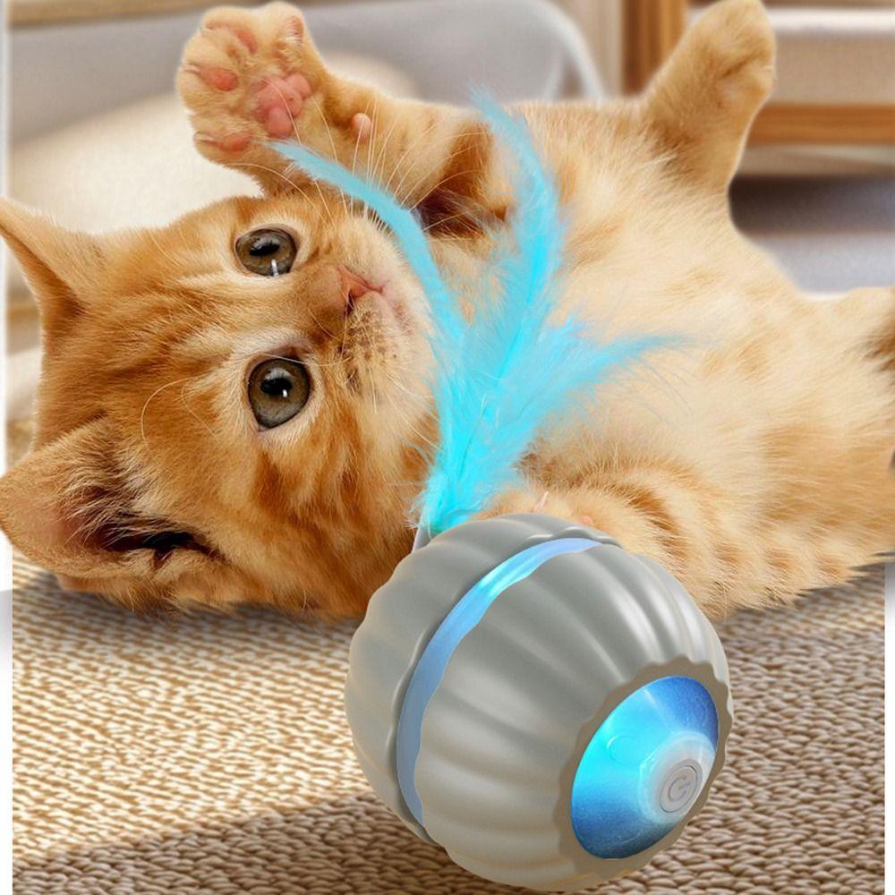 Obstacle Avoidance Cat Interactive Ball Toy Soft Light Smart Cat Teasing Balls Relaxation