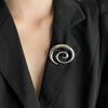 Unique Vortex Lapel Pin Adornment Gold/Silver Dressing Up Vortex Brooch Stylish Lapel Pin for Fashion Enthusiasts