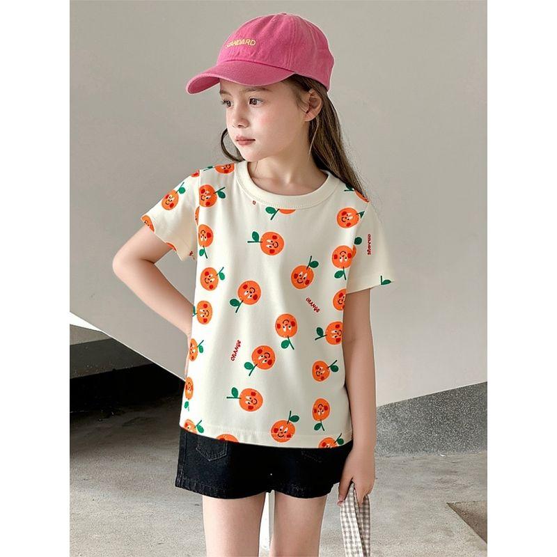 Brand Tail Goods Sports T-shirt Korean-Style Half-Sleeve Ins Children's Clothing
