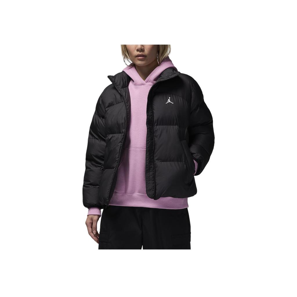 Jordan Jaqueta de Algodão Casual Minimalista Confortável e Elegante Jaquetas Femininas Preto Branco FZ4528-010
