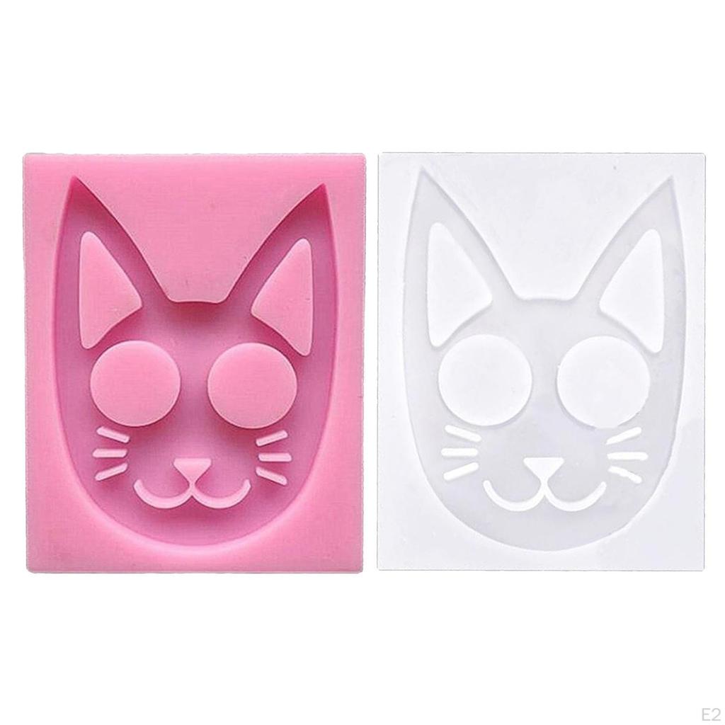 Cat Keychain Silicone DIY Molds for Epoxy Resin