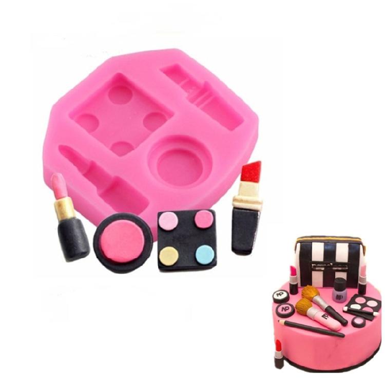 Lipstick Bottle Fondant Molds Cupcake Clay Chocolate Mold Cake Decorations Molds