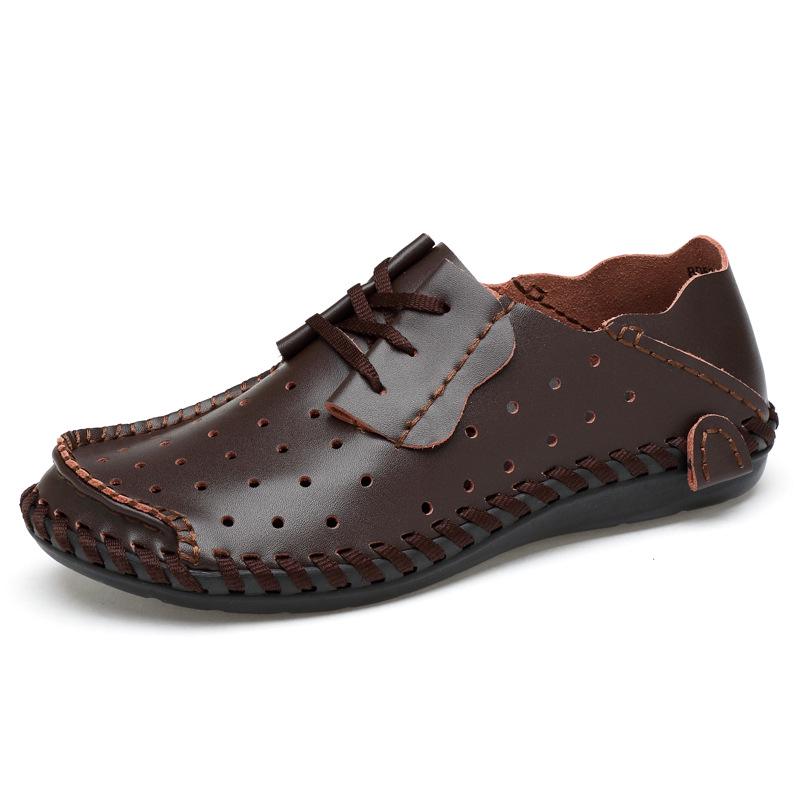 Scarpe da Uomo Taglie Forti Primavera e Autunno in Pelle Integrale Casual Trendy Britanniche da Lavoro Basse Scarpe Trendy