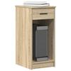 vidaXL Computer Cabinet with Drawer Sonoma Oak 35x45x77 Cm