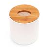 Home Kitchen Round/Square Wooden Tissue Box Case Napkin Holder Home Organizer Office Table Accessories Napkin Tray