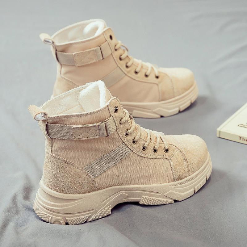 Autumn and Winter Plus Size Women's Shoes, New Fashionable and Versatile Snow Boots, Warm and Plush Short Boots