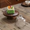 Bamboo Mini Dessert Display Stand with Dome Cover