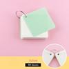 Portable Pocket Memo Pads Blank Study Notepads for Memory Learning Studying Book 80sheets Blank Index Card with Ring Loose Leaf