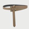 Eleganter französischer doppelseitiger Leder-Taillenformer für Damen - Echter Rindsleder-Schlankheitsgürtel für Wollmäntel und Jacken.