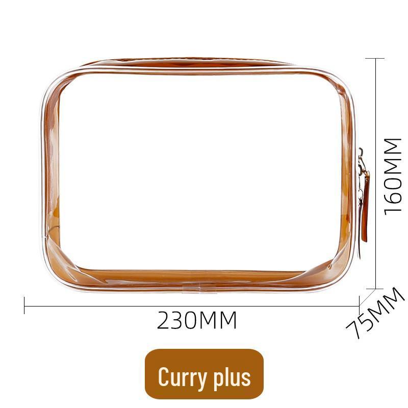 Large Capacity Waterproof Transparent Makeup Bag - Portable Toiletry Organizer for Travel