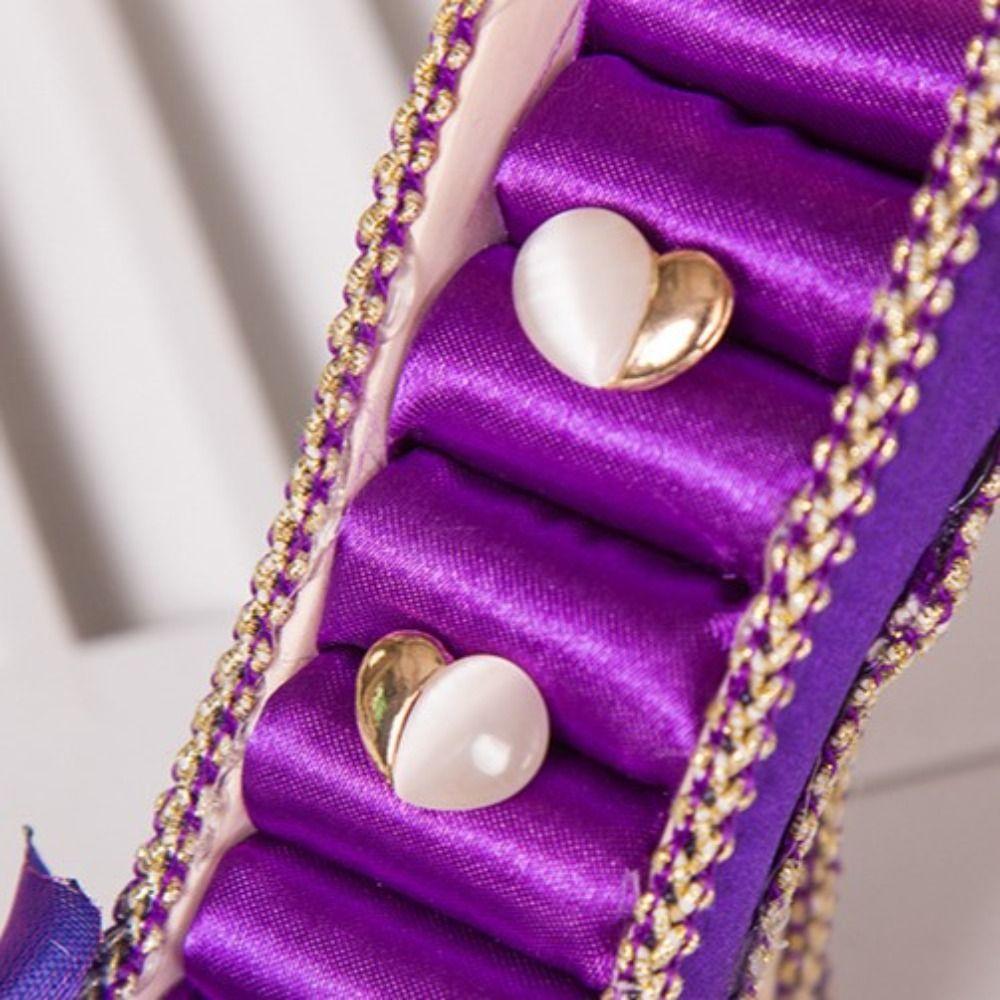 Luxury Velvet Ring Display Stand High-heeled Shoes Jewelry Rack Stand Display  Jewelry Store