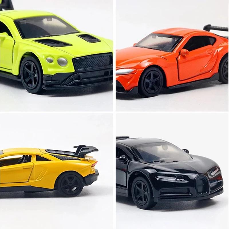 Mini Alloy Drift Car Model Simulation Sports Vehicle Decor for Car Interior 1:64 Scale Car Toy Ornament Collectible Gift