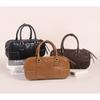 New Vegetable Tanned Leather Pillow Bag Women's Retro Niche Handbag Fashionable High-end Commuter Portable Boston