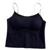 Women's Ice Silk Seamless Camisole Bra with Chest Pad and Back Support