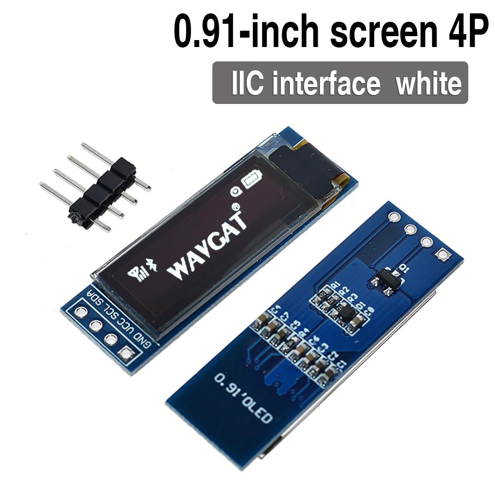 LIZAO 118×61 OLED Display Module 1.91/1.91/1.96 Inch I1C/IIC Serial Interface 1/7Pin White/Yellow/Blue/RGB for Arduino