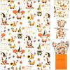 10pcs Thanksgiving Tissue Paper Fall Pumpkin Dwarf Gift Wrapping Paper DIY Craft Autumn Harvest Halloween Party Decorative Paper