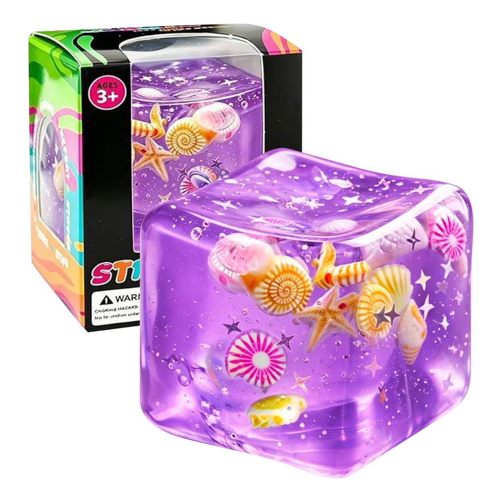 Seashell and Shape Toys for Stress and Anxiety, Slow Rising Sensory Toys for Kids and Adults