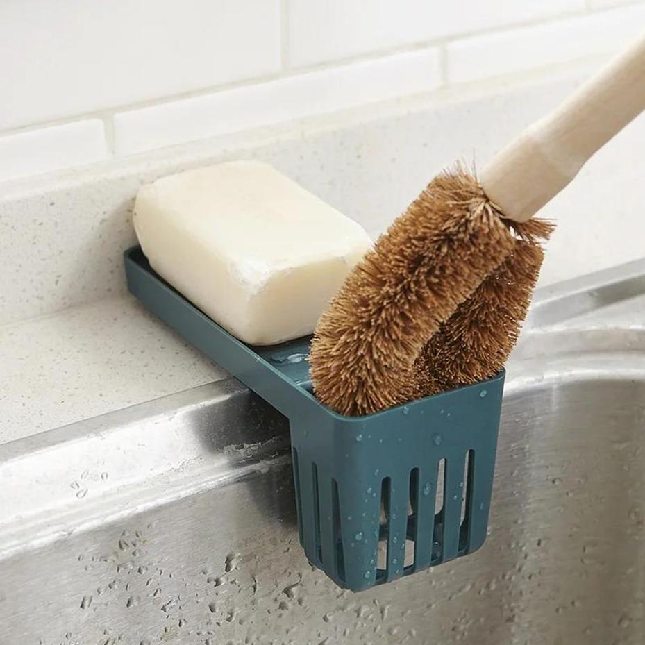 1 Pcs Kitchen Accessories Sink Shelf Suction Cup Sponge Drain Rack Multifunction Storage Racks Home Or