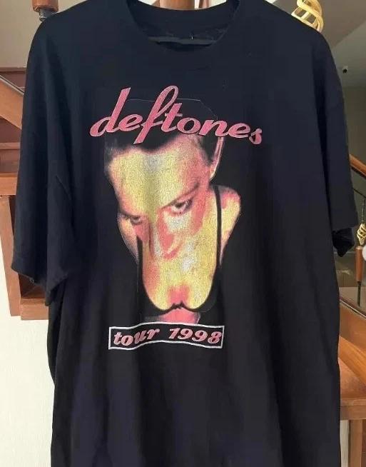 Deftones Band Graphic Short Sleeve Black Tshirt Unisex Men Women S-5XL S