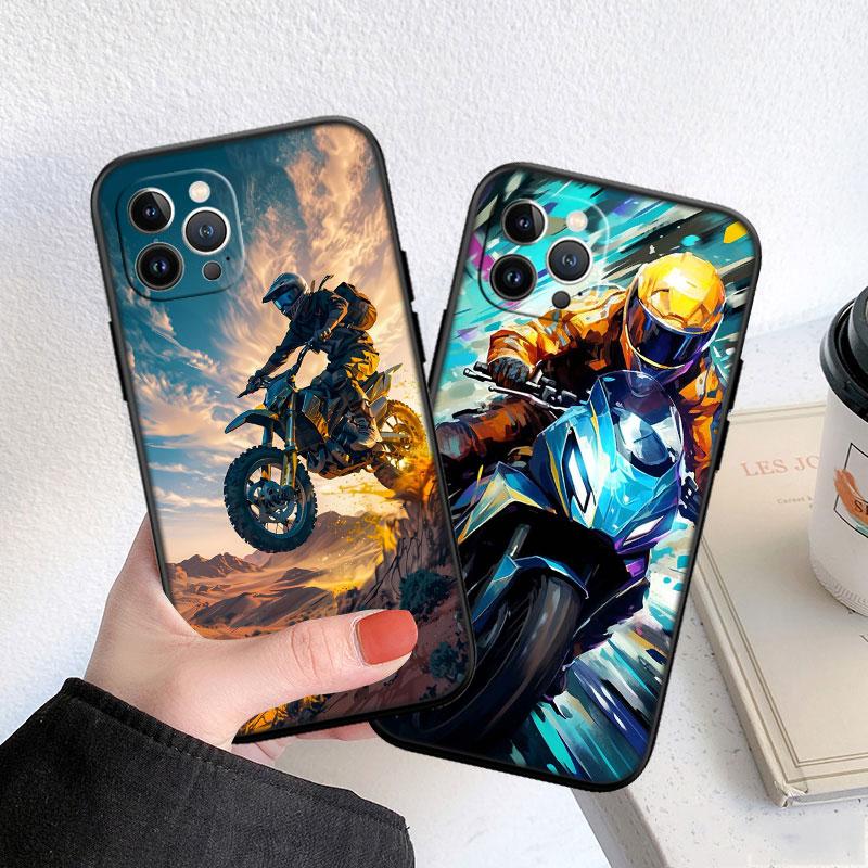 Motorcycle Racing Phone Case for Samsung Galaxy Note 8 9 10 20 S23 S24 S25 Ultra FE + Plus Edge Lite