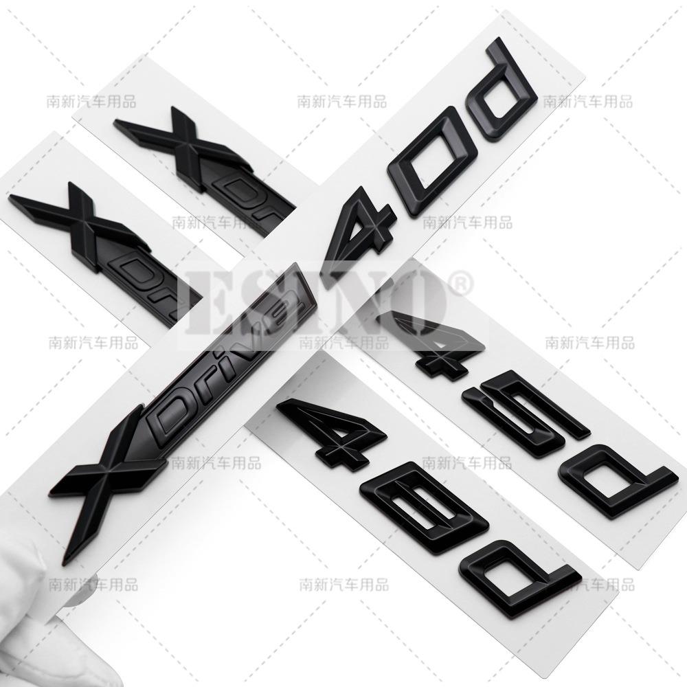 3D ABS Rear Trunk Emblem X Drive 20d 25d 28d 30d 35d 40d 45d 50d 55d Car Badge Body Adhesive Emblem for BMW X3 X5 X6 XN9