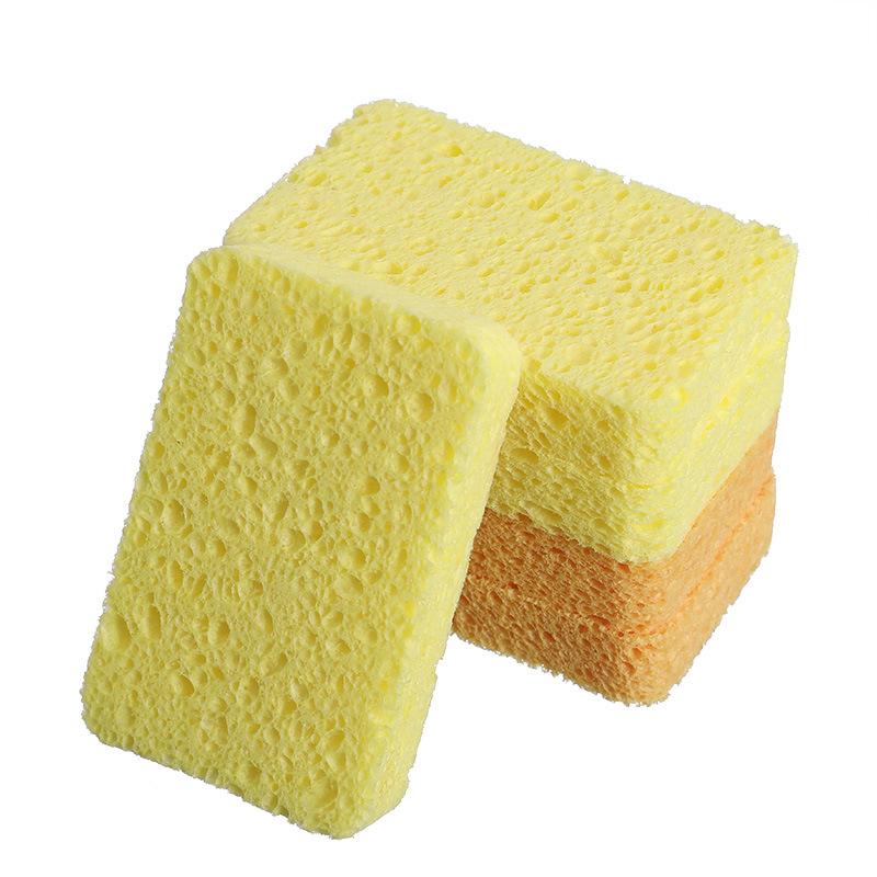 Dishwashing Artifact Thick Wood Pulp Cotton Kitchen Dish Towel Cleaning Wipe Scouring Pad Rag