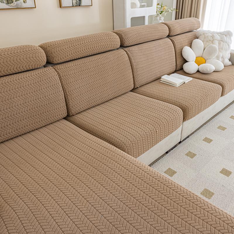 Elastic Sofa Cover Cushion Cover Sofa Hat Solid Color Sofa Cover All-inclusive Four Seasons Universal Cover Sofa Cushion Cover