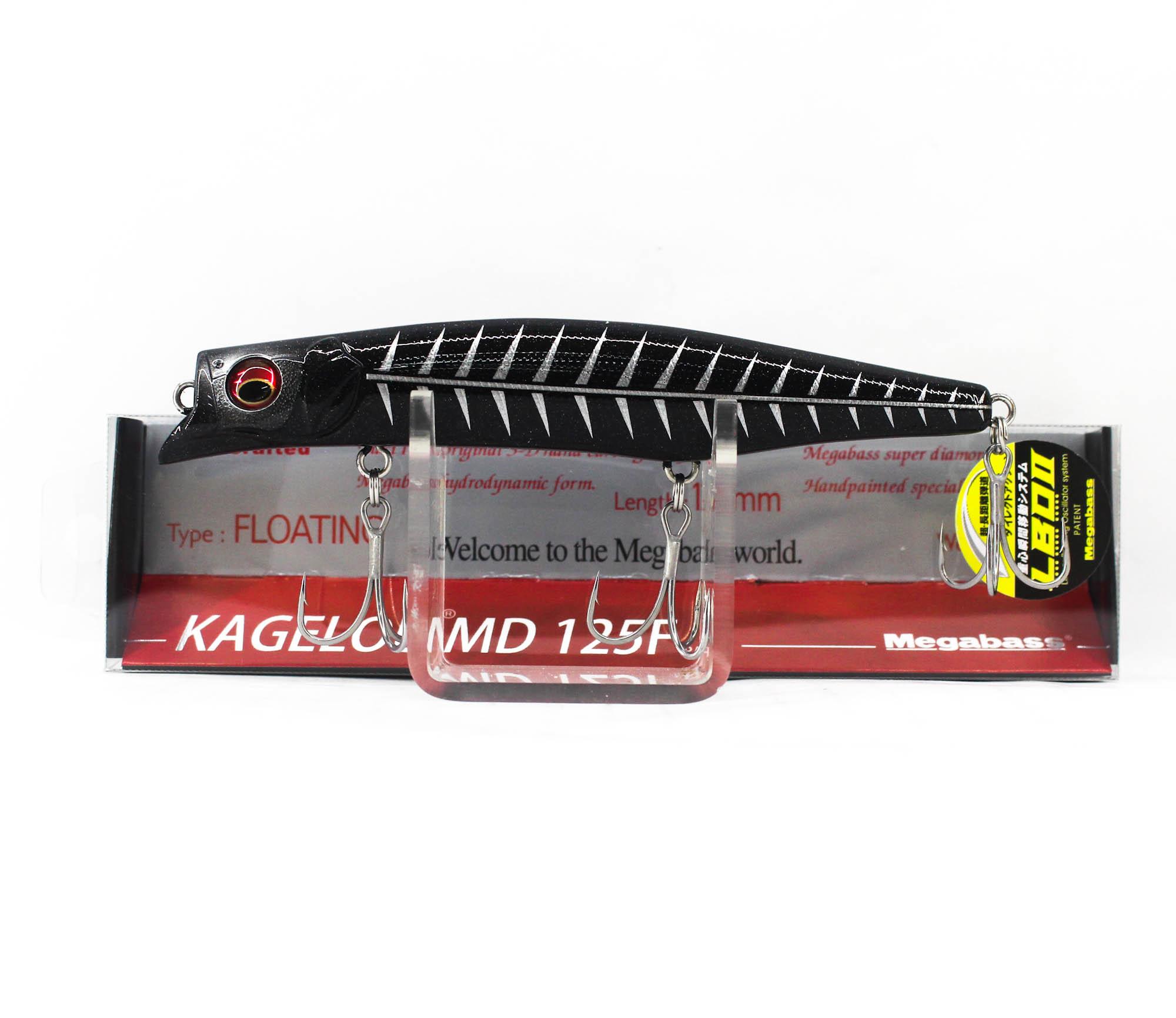 Megabass Kagelou MD 125F Floating Lure Black Bone (5016)