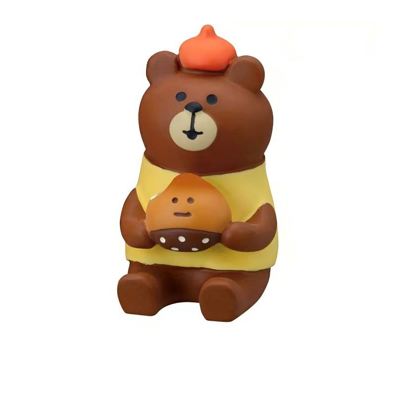 Japanese Grocery ZAKKA Cat Food Play Handmade Ornament Baguette Baked Coffee Decorative Resin Mini