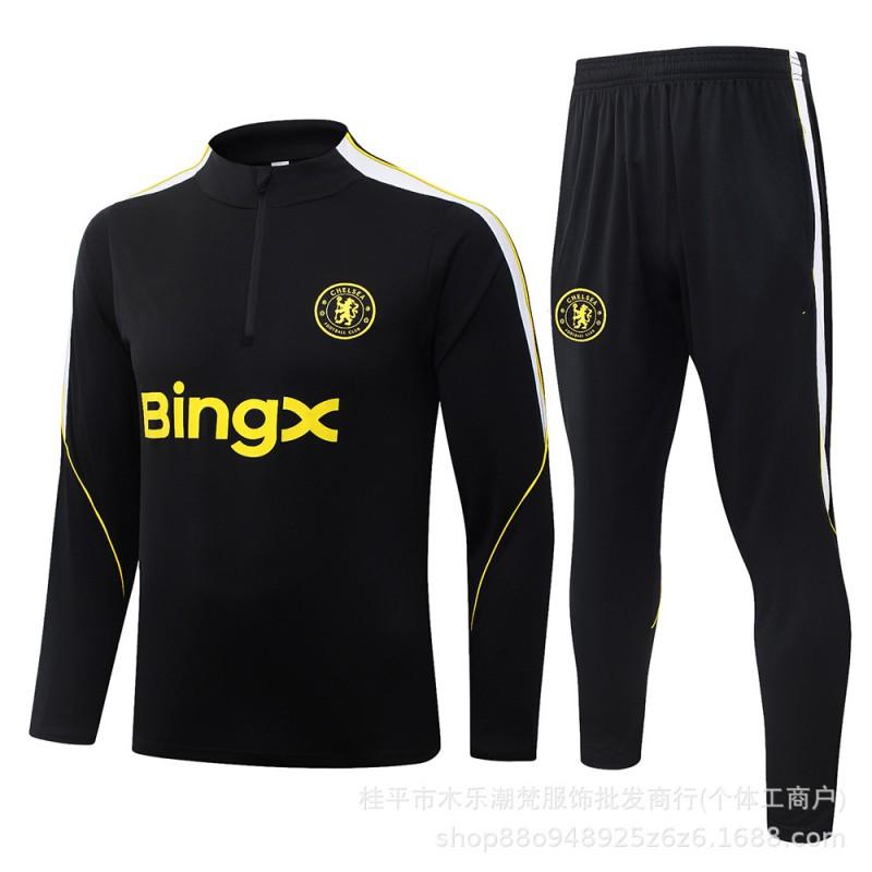 26/27 Season Spain Miami Marseille Training Top Long Sleeve Half Zip Tracksuit Kids Adult Football Jersey Fall Winter