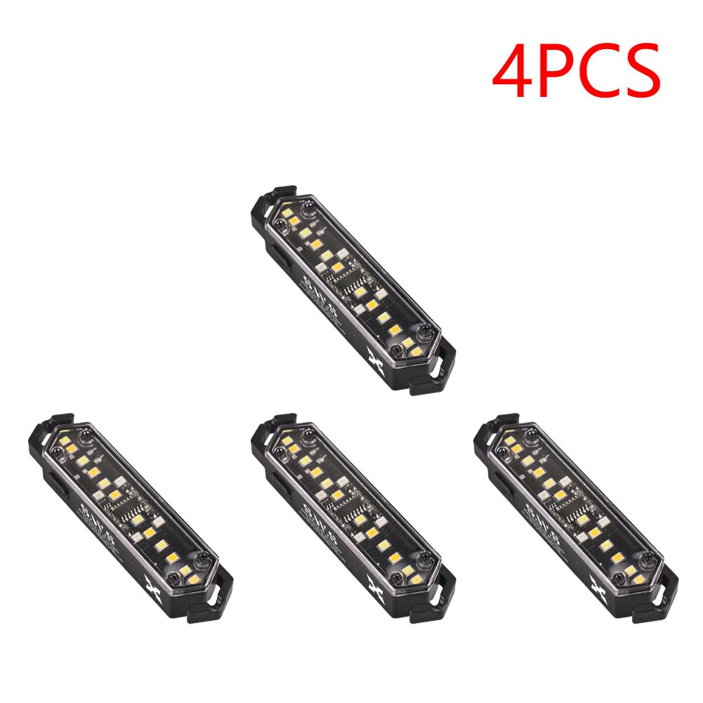 1-10PCS Outdoor Camping Light Warning Wind Rope Buckle Light IPX4 7 Lighting Modes Tent Decorative Lights Waterproof String Lamp