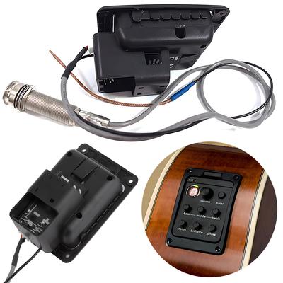 201 Classic Acoustic Guitar EQ Tuner Piezo Pickup Acoustic Guitar Preamp EQ Tuner Mic Blend Preamp for Fishman Presys+