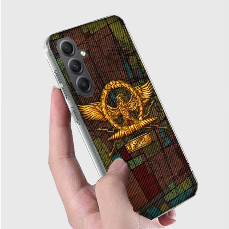 SPQR Roman Imperial Legionv Phone Case for Samsung A16 A26 A36 A56 A17 A37 A57 A07 A06 A02S A03 A04S A05S Galaxy Note 20 10 A50S