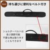 Rowaica Bow Case for Violin Cello Viola Double Bass String Instrument Bow Holder for 2 Bows Shoulder Strap Black