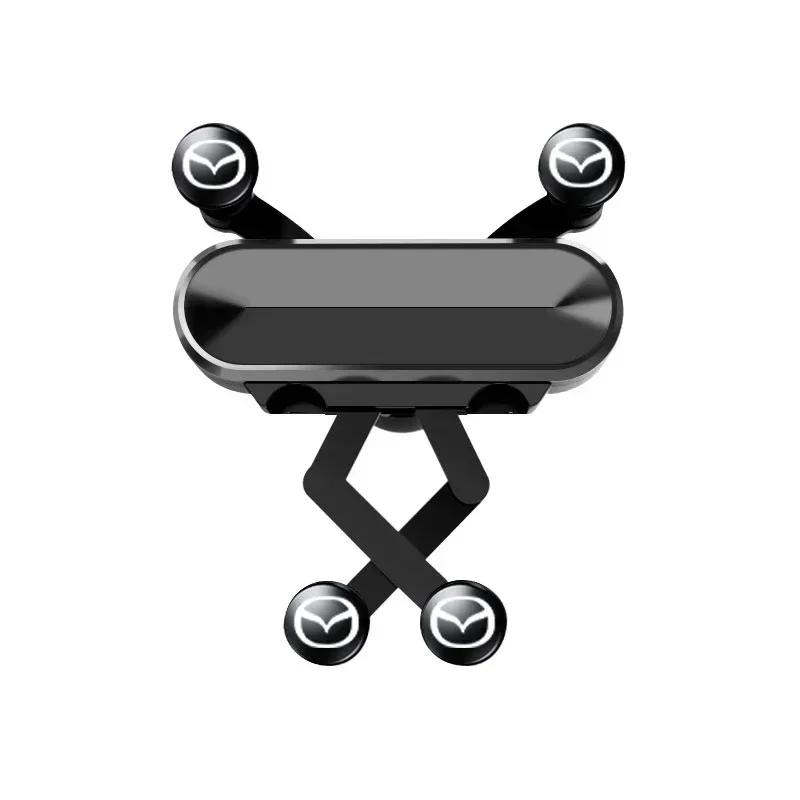 

2025 Hot Car Phone Holder Air Vent Clip Smartphone Stand Gravity Support Mount for Mazda 2 3 4 5 6 7 8 RX8 CX6 CX5 CX4 Axela 5 6 чёрный