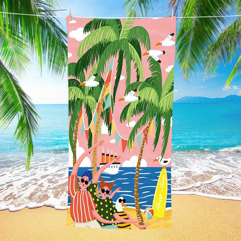 Premium Beach Towel Microfiber Quick Dry Sand Free Oversized Lightweight Compact Travel Swim Pool Camping Gym Yoga Best Gift
