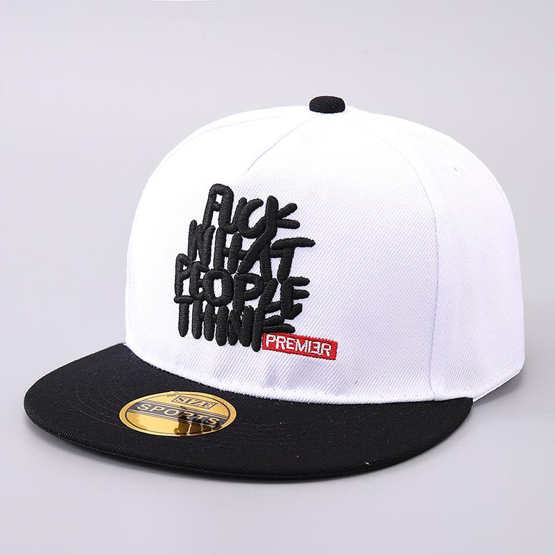 Alphabet Embroidery Hip Hop Hat Tide Spring Summer Schoolgirl Sunscreen Flat Brim Baseball Hat