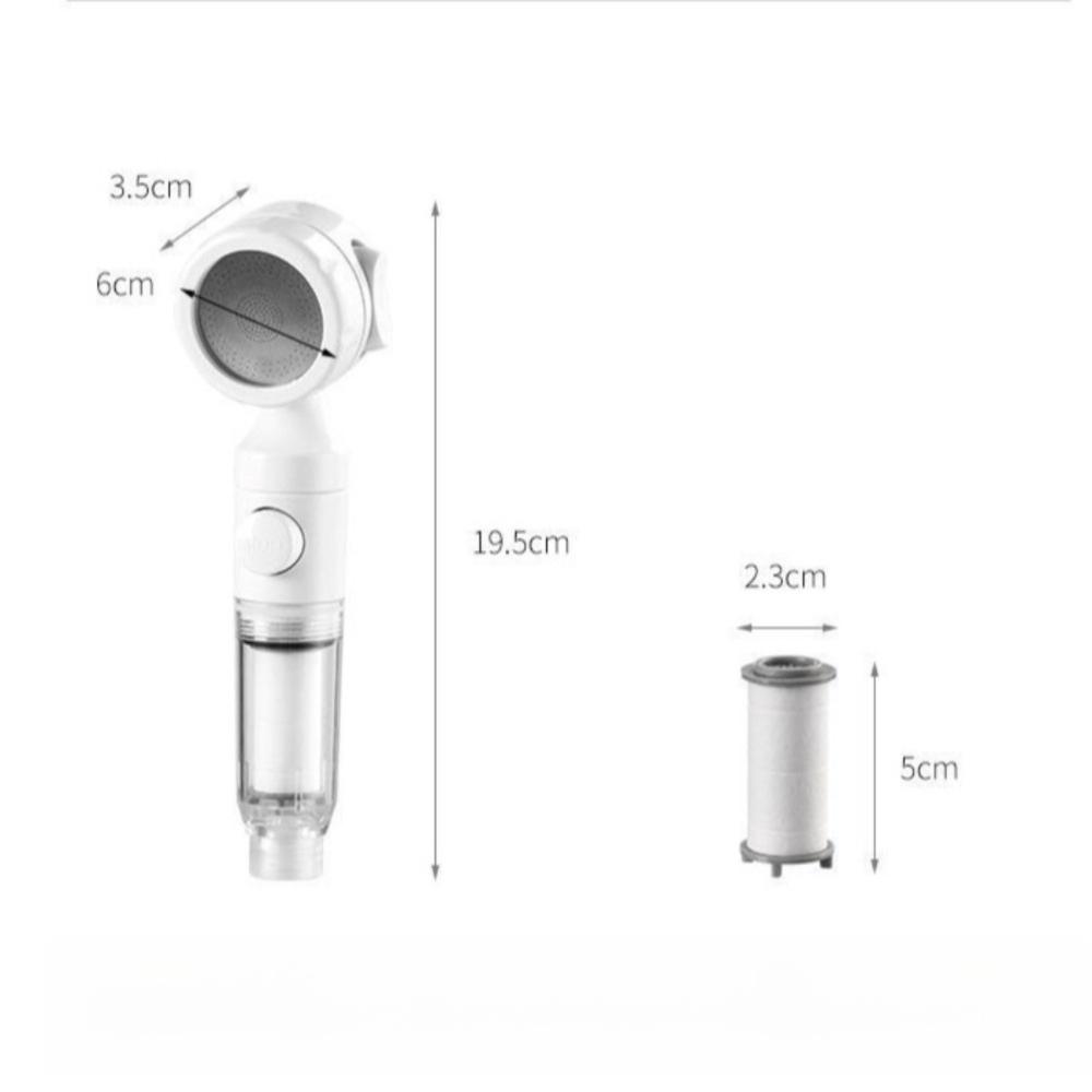 3 Modes Filtered Shower Head Antibacterial Antibacterial Shower Nozzle Shower Accessory