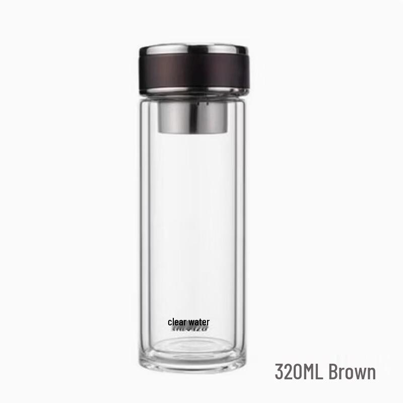 SHIMIZU SM-8521 Double-Layer Glass Tea Cup