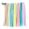 Chenille Stems for Pipe Cleaners 100Pcs Handicrafts, Flexible DIY Decorative Plush Strips Crafts Art Projects, Multi-colored Kids Adults Floral