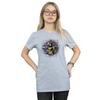 DC Comics Womens/Ladies Aquaman Circular Crest Cotton Boyfriend T-Shirt